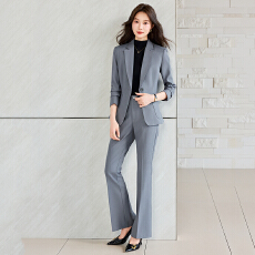 批发<b class='q'>职业</b>工作服西装外套<b class='q'>女</b>春秋高级感简约艺考干练一粒扣修身西服<b class='q'>套装</b>