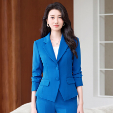 批发<b class='q'>职业</b>工作服西装外套女春秋高级感简约艺考干练通勤短款西服<b class='q'>套装</b>