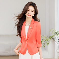 批发时尚女神范高端<b class='q'>七分袖</b>西装外套女2026夏季新款韩式名媛短款小西服