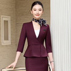 批发<b class='q'>百搭</b>面试西装外套女2026夏职业正装通勤七分袖小个子西服套装工服