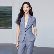 批发通勤职业正装<b class='q'>工作服</b>短袖西装外套女<b class='q'>夏季</b>新款气质短款修身西服套装