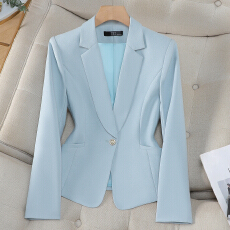 批发高级感西装外套女小个子春季新款休闲时尚气质设计感长袖小西服