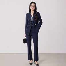 批发主持人上镜西装<b class='q'>外套</b>女正装春秋时尚<b class='q'>气质</b>新闻主播职业长袖西装套装