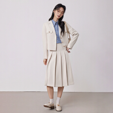 批发气质学院风单排扣小西装外套女2026春夏新款休闲<b class='q'>百搭</b>OL通勤小西服