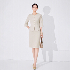 批发高级感七分袖西服套装女春<b class='q'>夏季</b>新款商务正装<b class='q'>工作服</b>职业小西装外套
