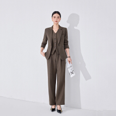 批发简约干练西服马甲裤子三件套女装春<b class='q'>秋</b>新款女总裁高端职业工装西装