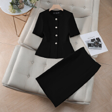 批发名媛气质设计感西服套装女<b class='q'>夏季</b>新款通勤职业<b class='q'>工作服</b>短袖西装外套