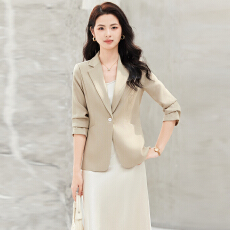 批发名媛气质设计感西服套装女<b class='q'>夏季</b>新款通勤职业<b class='q'>工作服</b>中袖西装外套