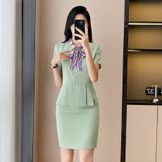 批发职业修身美容院技师短袖<b class='q'>西装</b><b class='q'>外套女</b>2026夏季新款通勤职场<b class='q'>西装</b>套装