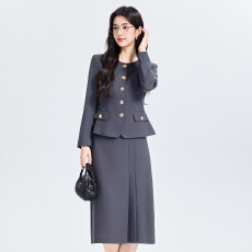 批发名媛气质长袖西服套装女春<b class='q'>秋</b>季新款设计感小众通勤正装职业工作服