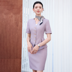 批发职业正装无领西服外套女<b class='q'>夏</b>季新款通勤艺考主播主持人修身显瘦套装