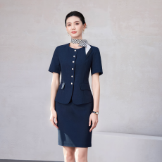 批发职业正装短袖西服外套女<b class='q'>夏</b>季新款通勤休闲单排扣修身气质西服套装