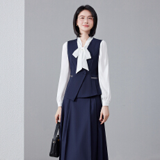 批发职业学院风短款西装马甲春夏高级感简约艺考干练<b class='q'>通勤</b>修身马甲套装
