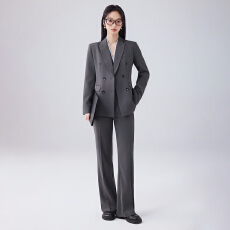 批发职业工作服西装外套女春季高级感简约艺考干练通勤长袖西服套装