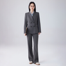 批发职业工作服西装外套女春季高级感简约艺考干练通勤长袖西服套装