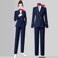 批发职业工作服西装外套女春季高级感简约艺考干练<b class='q'>通勤</b>职场西服套装