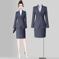 批发气质单排扣西装外套女春<b class='q'>秋</b>新款修身显瘦通勤职业干练工作服两件套