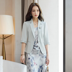 批发时尚女神范高端七分袖西装外套女2026夏季新款韩式名媛短款小西服