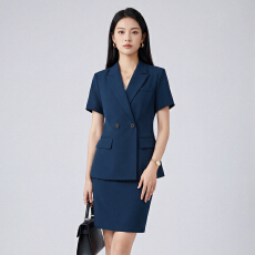 批发<b class='q'>酒店</b>前台接待职业<b class='q'>工作服</b>短袖西装外套女夏季新款干练气质西服套装