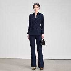 批发西装外套女2026秋冬新款高级感气质休闲通勤双排扣职业西服套装
