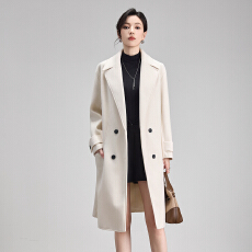 批发高冷女神范长款风衣外套女2026<b class='q'>秋</b>冬季新款时尚韩版气质高个子大衣
