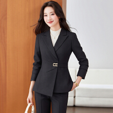 批发别致设计感高端职业工作服西装外套女<b class='q'>春</b>秋新款修身显瘦气质套装