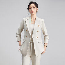 批发艺考生面试正装长袖西服套装女<b class='q'>春</b>秋新款修身气质高端职业西装外套
