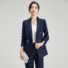 批发职业总裁办面试工服修身简约西装外套女<b class='q'>春</b>秋通勤干练长袖西服套装