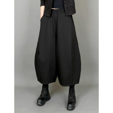 批发高品质休闲灯笼八分阔腿裤女新款宽松百搭<b class='q'>哈伦裤</b>荷包裤