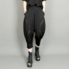 批发女韩版宽松大码小脚七分哈伦裤2026<b class='q'>夏</b>新潮灯笼裤休闲薄款弹力垮裤