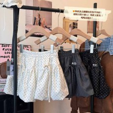 批发【原版有内里】波点减龄花苞短裙女高腰显瘦百搭防走光蓬蓬裙