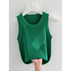 批发外贸<b class='q'>品牌</b>女装剪标冰丝吊带背心内搭时尚洋气紧身针织背心短款上衣