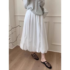批发2026春季新款白色半身<b class='q'>裙</b>女<b class='q'>花苞</b><b class='q'>裙</b>显瘦百搭气质高腰松紧中长<b class='q'>裙</b><b class='q'>伞</b><b class='q'>裙</b>