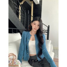 批发MosesQueen魔西女王镂空针织开衫女外搭修身长袖短款<b class='q'>毛衣</b>外套上衣