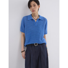 批发sameuoo散养文化「花样年华」正肩<b class='q'>镂空</b>polo衫短袖女夏针织T恤上衣