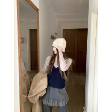 批发实拍实价   叠穿丝绒两件套打底<b class='q'>假两件</b>屁帘微喇长裤套装