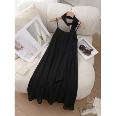 批发大码女装2026夏季新款法式缎面吊带名媛<b class='q'>连衣裙</b>女高级感礼服