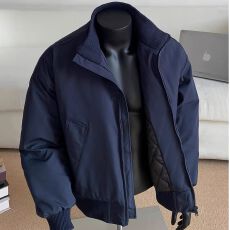 批发藏青cleanfit短款飞行夹克棉服男女 中性<b class='q'>冬</b>季加厚防寒立领外套