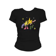 批发40支+92%棉+8%氨纶】圆领短袖印花T恤<b class='q'>女</b>修身夏季<b class='q'>新款</b>甜辣紧身显瘦