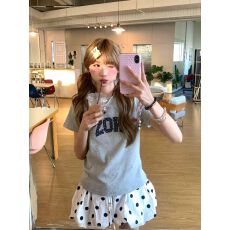 原版做法纯棉220克40支奥代尔食毛+手感圆领正肩短袖T恤女