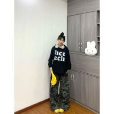 批发高质量重磅纯棉华棉复合牛奶丝320克银狐绒420克<b class='q'>连帽卫衣</b>女