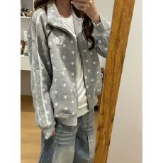批发# 薄款/加绒【纯棉华棉原版工艺】卫衣拉链外套<b class='q'>女</b>学生