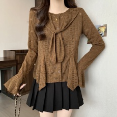 批发实拍大码~2025秋季新款时尚蕾丝收腰显瘦遮肉披肩两件套上衣女