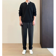 批发升级加绒~高端男裤2025高奢男装羊毛加绒直筒毛呢裤