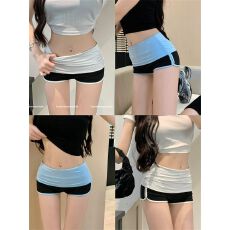 批发40支酷丝爽绵螺纹  夏季紧身低腰直筒裤子辣妹打底裤运动a字<b class='q'>热裤</b>