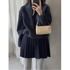 批发韩国东大门秋冬新款保暖百褶裙针织短裙松紧腰毛线<b class='q'>半身裙</b>女