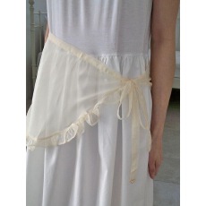 批发韩国东大门春新款甜美不规则一片式系带荷叶边叠穿小围裙屁帘