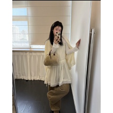 批发韩国<b class='q'>东大门</b>春季新款清新休闲蕾丝花边叠穿系带丝绒吊带裙<b class='q'>连衣裙</b>女