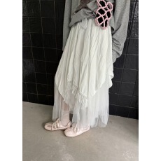 批发韩版chic 春夏不规则层次感拼接流苏设计感长裙<b class='q'>半身裙</b>