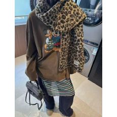 批发春秋新款 230克精梳紧密 100棉 后包领长袖圆领T恤卡通印花